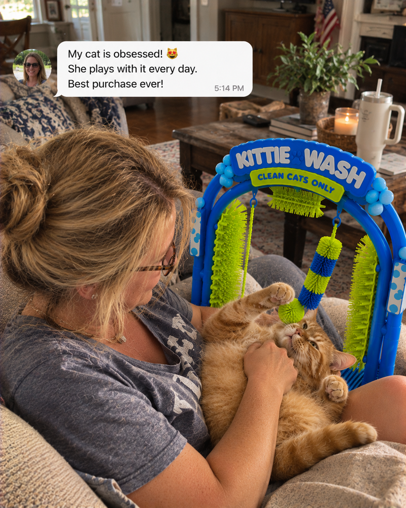 Customer feedback on cat grooming arch for shedding